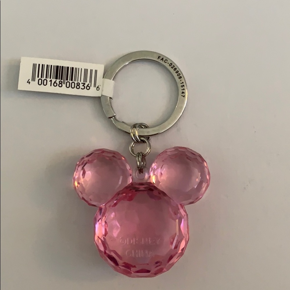 Mickey Mouse Ears Pink Keychain - Picture 3 of 4